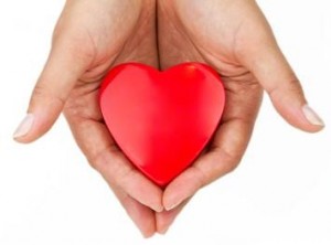 hands holding heart